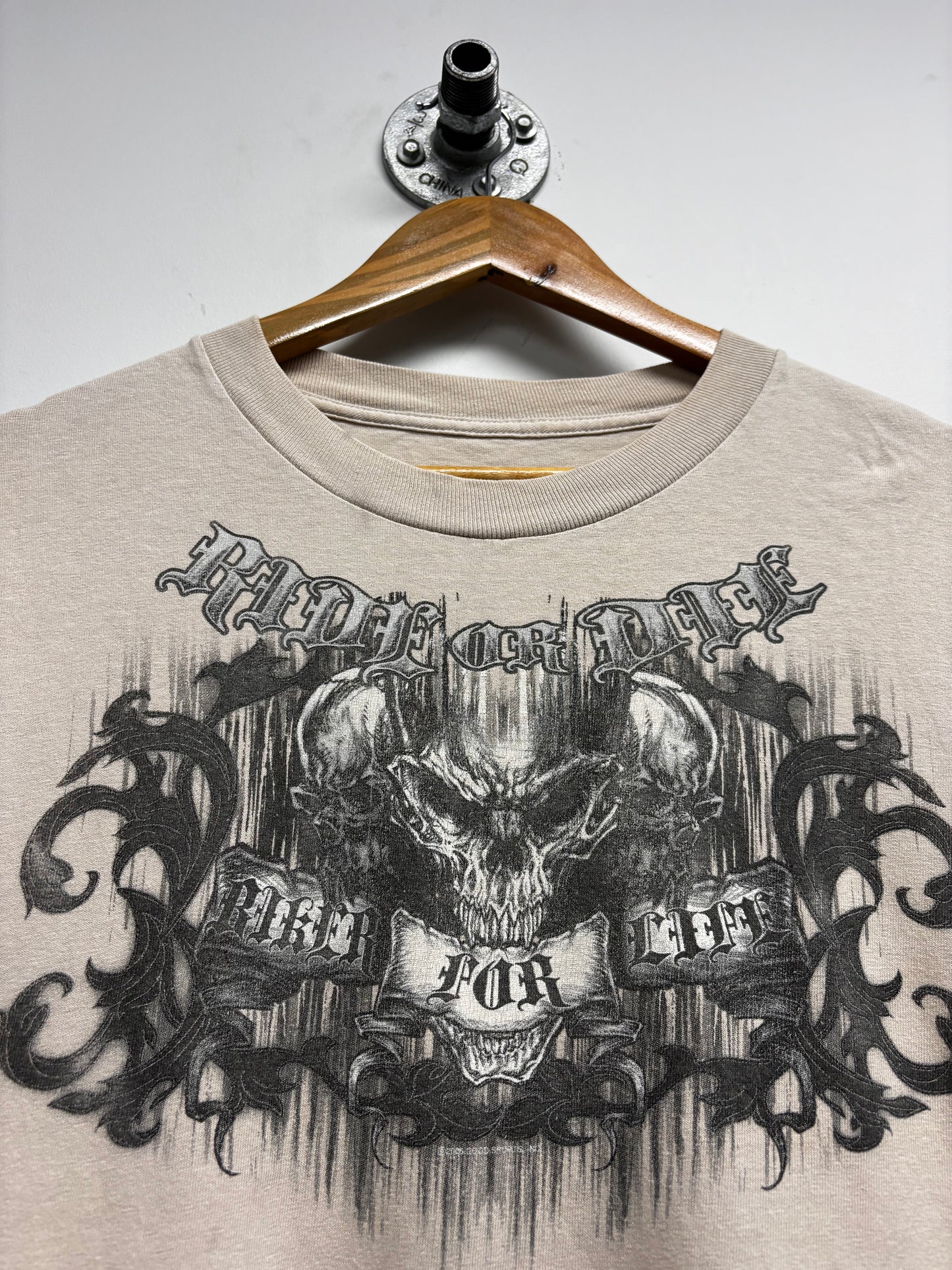 Y2K AFFLICATION STYLE MOTORCYCLE TSHIRT (XL)