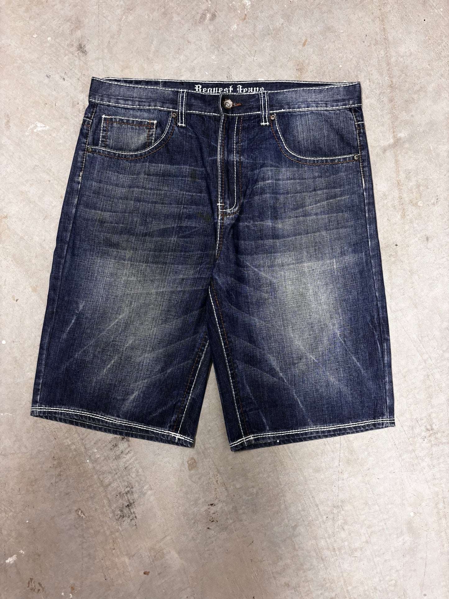VINTAGE EMBROIDERED JORTS (36")