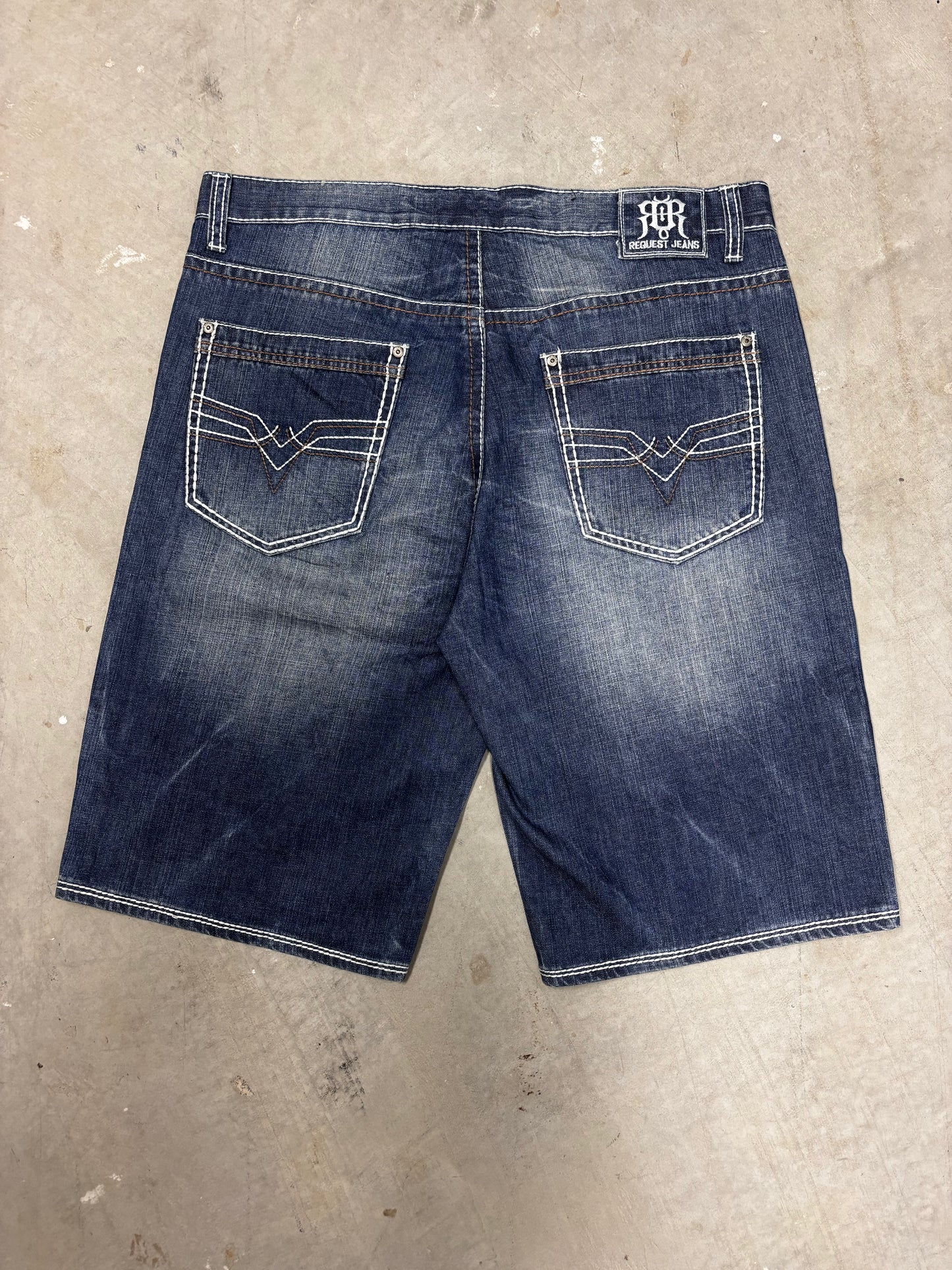 VINTAGE EMBROIDERED JORTS (36")