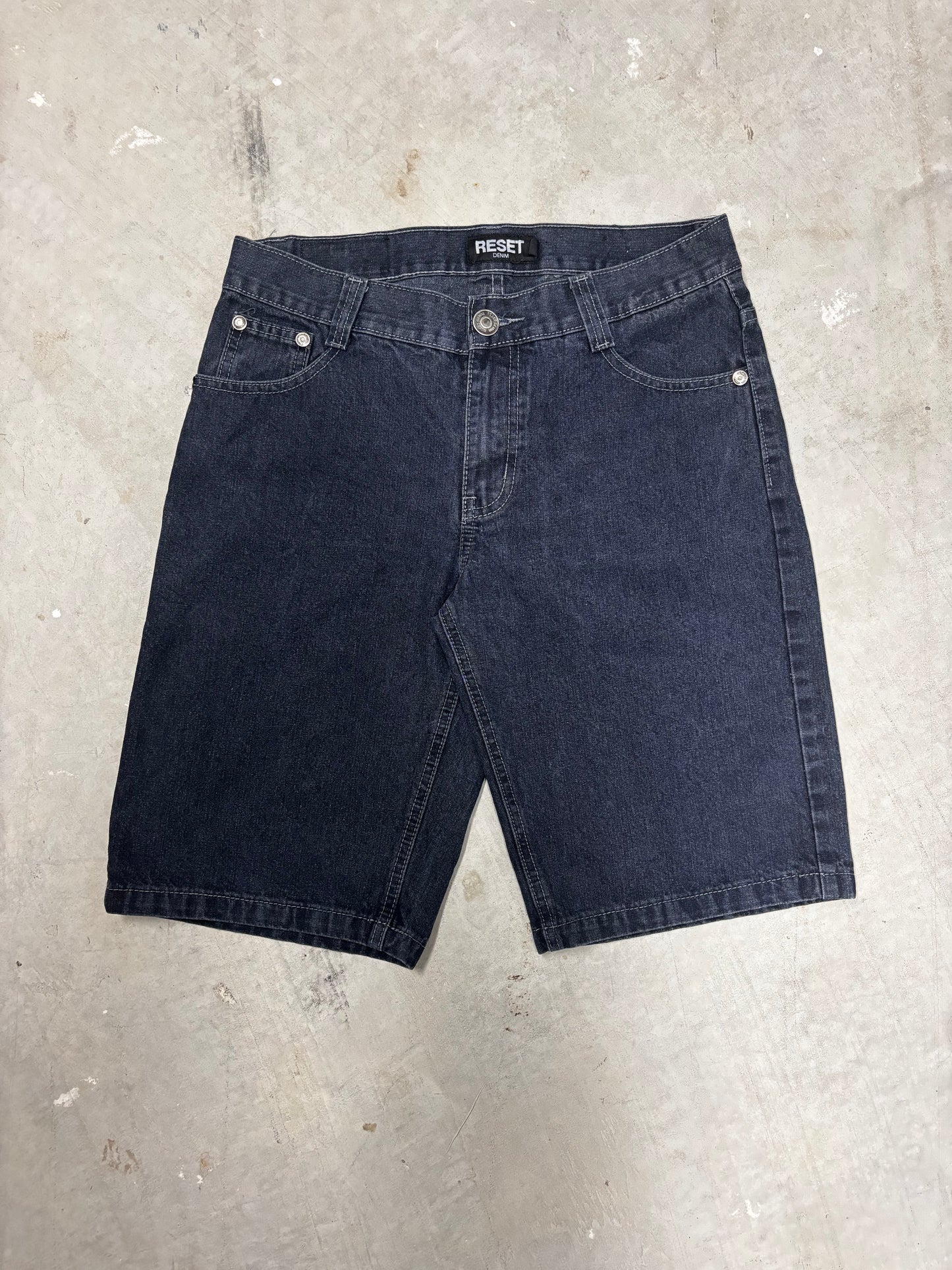 Y2K EMBROIDED JORTS (32")