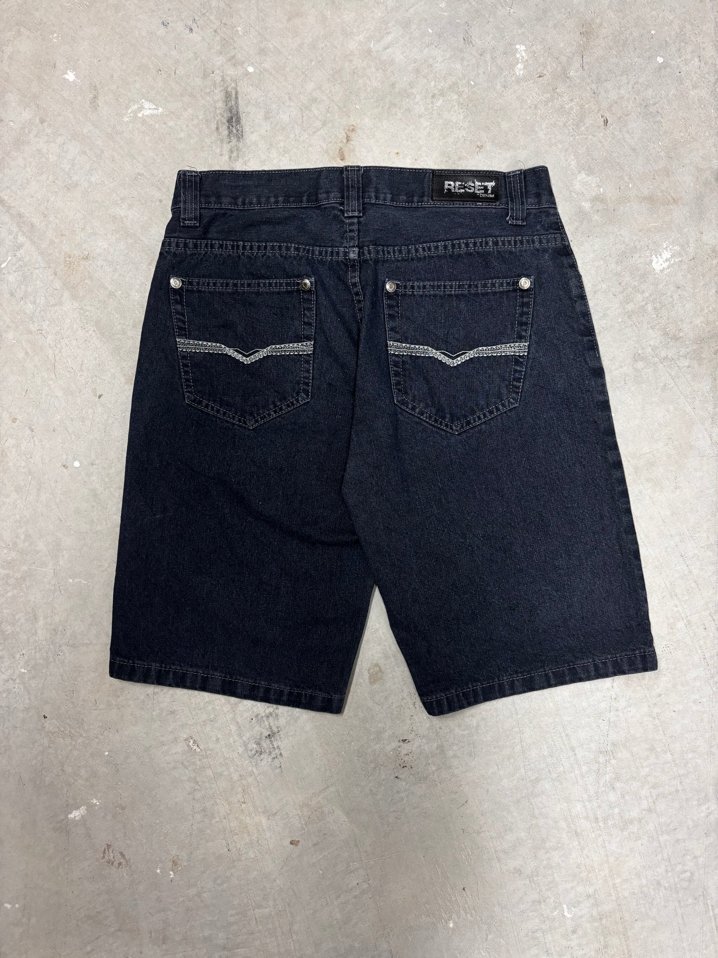 Y2K EMBROIDED JORTS (32")