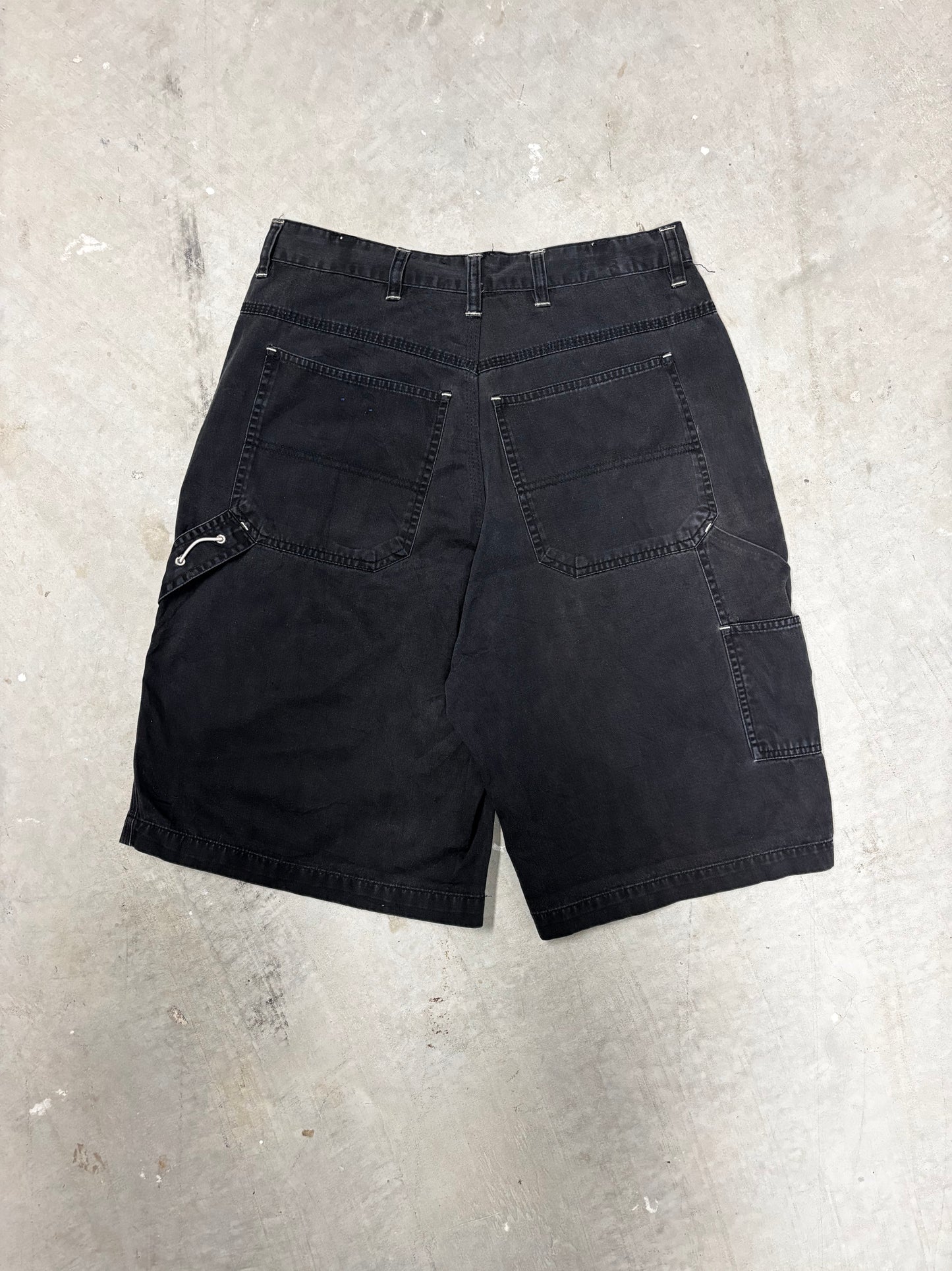 VINTAGE BLACK CARPENTER JORTS (30")