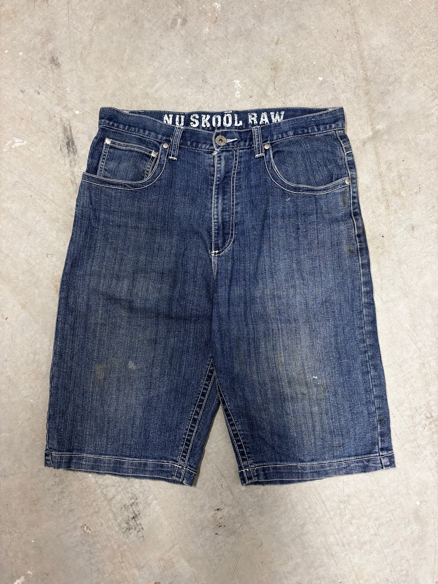 VINTAGE EMBROIDED JORTS (34")