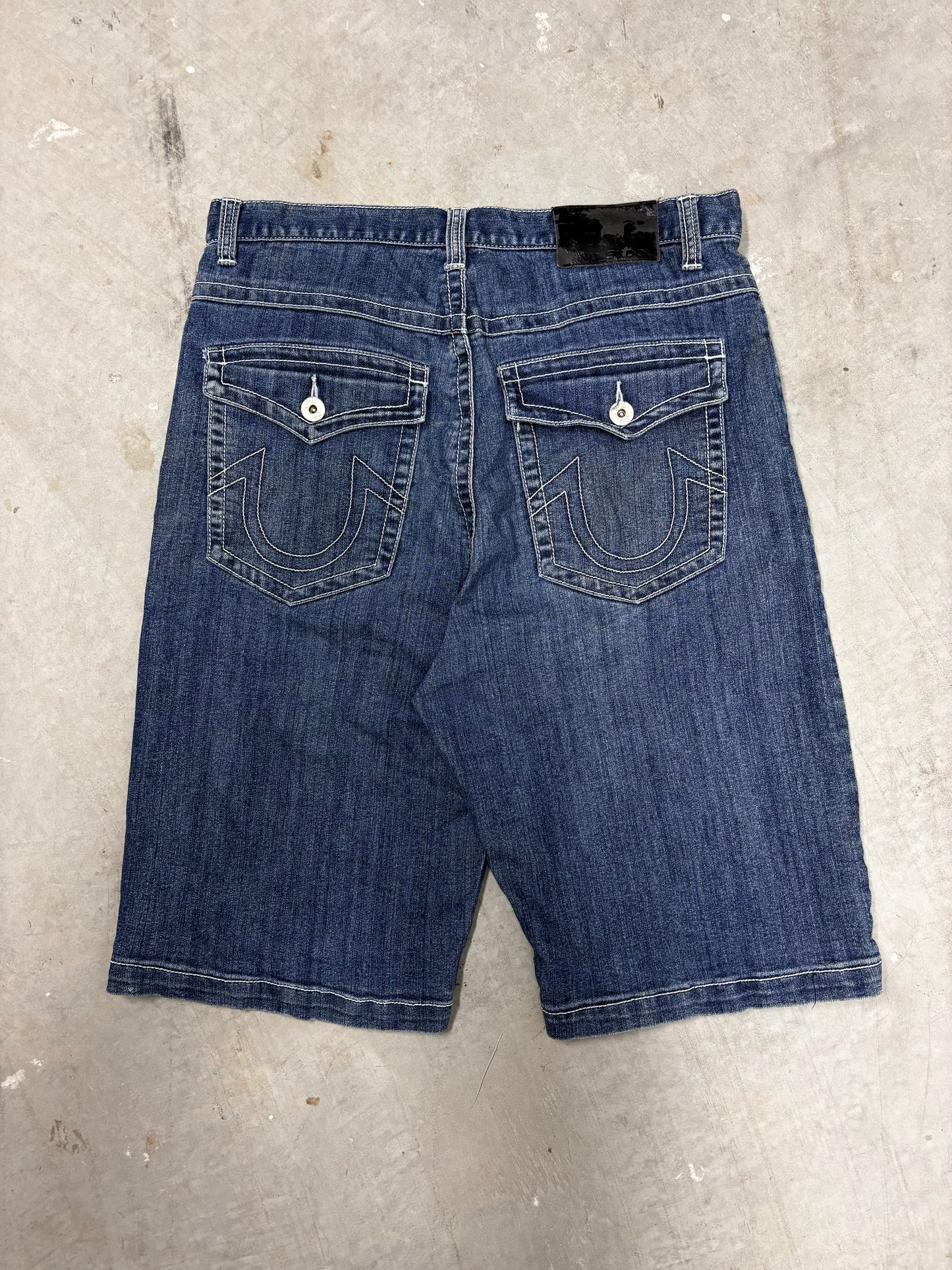VINTAGE EMBROIDED JORTS (34")