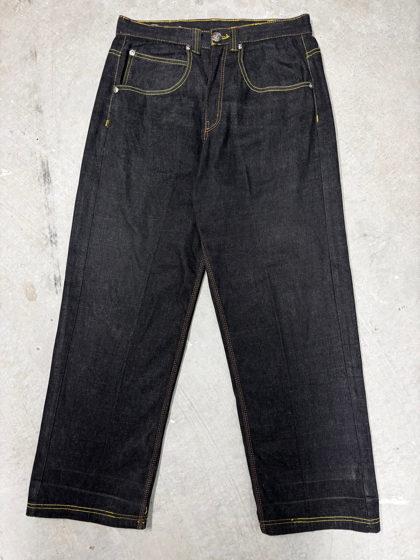 VINTAGE ROCAWEAR EMBROIDED JEANS (34")