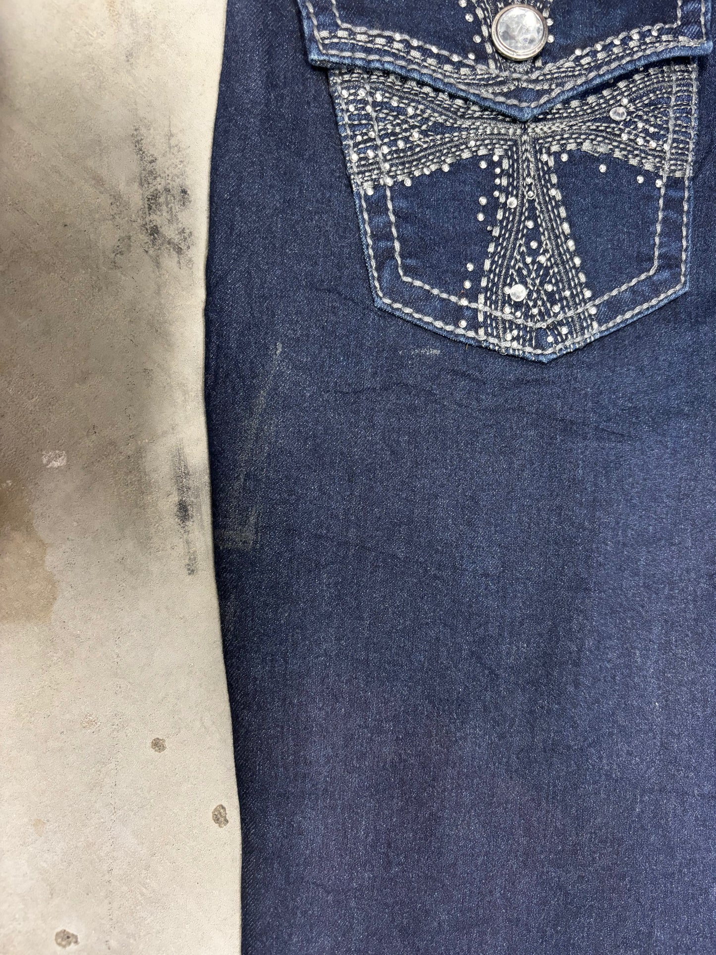 Y2K BOOTCUT LOWRISE DENIM JEANS (32")