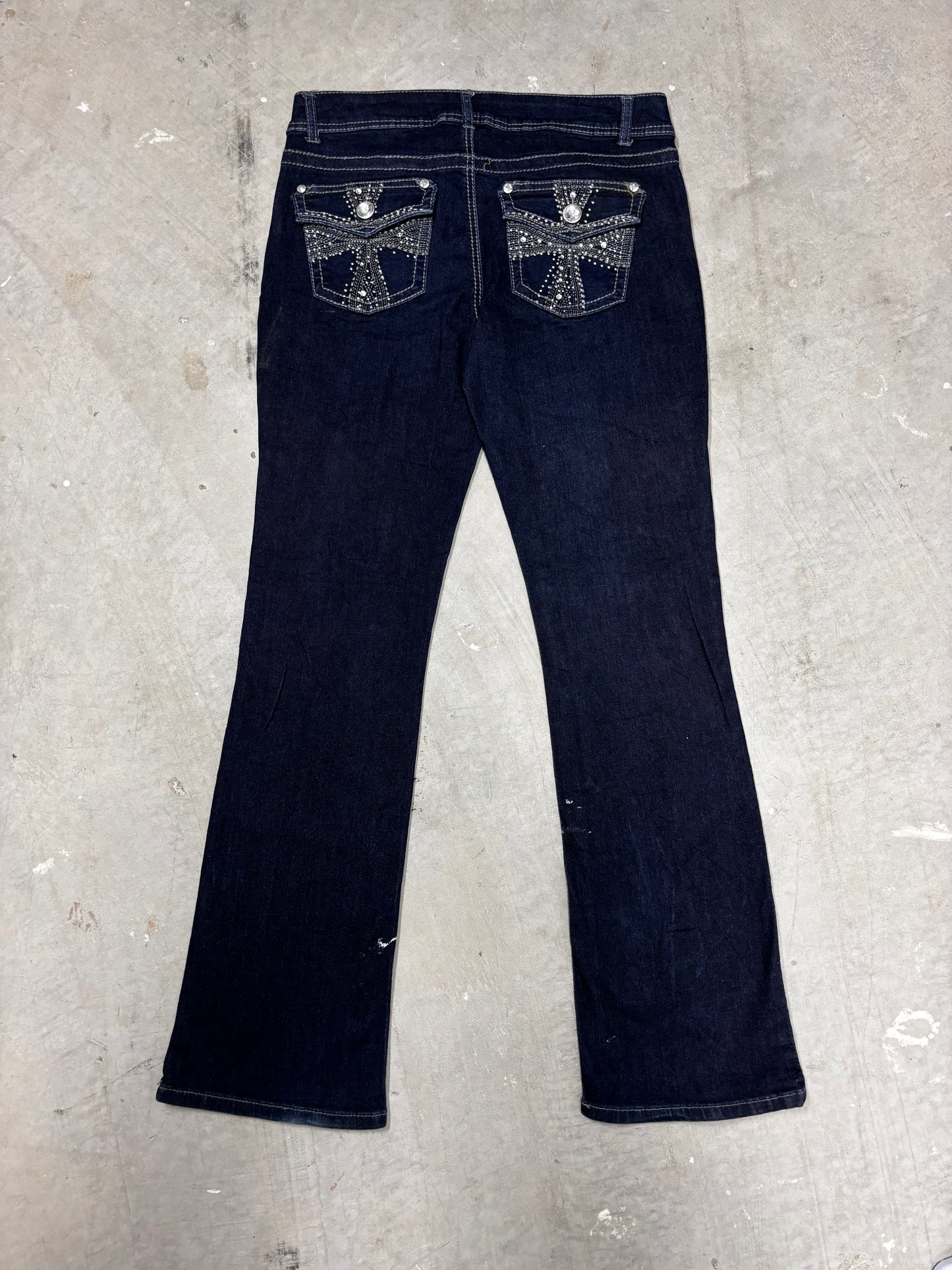 Y2K BOOTCUT LOWRISE DENIM JEANS (32")
