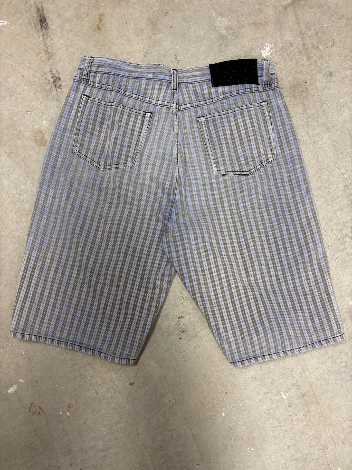 VINTAGE STORM STRIPED JORTS (34")