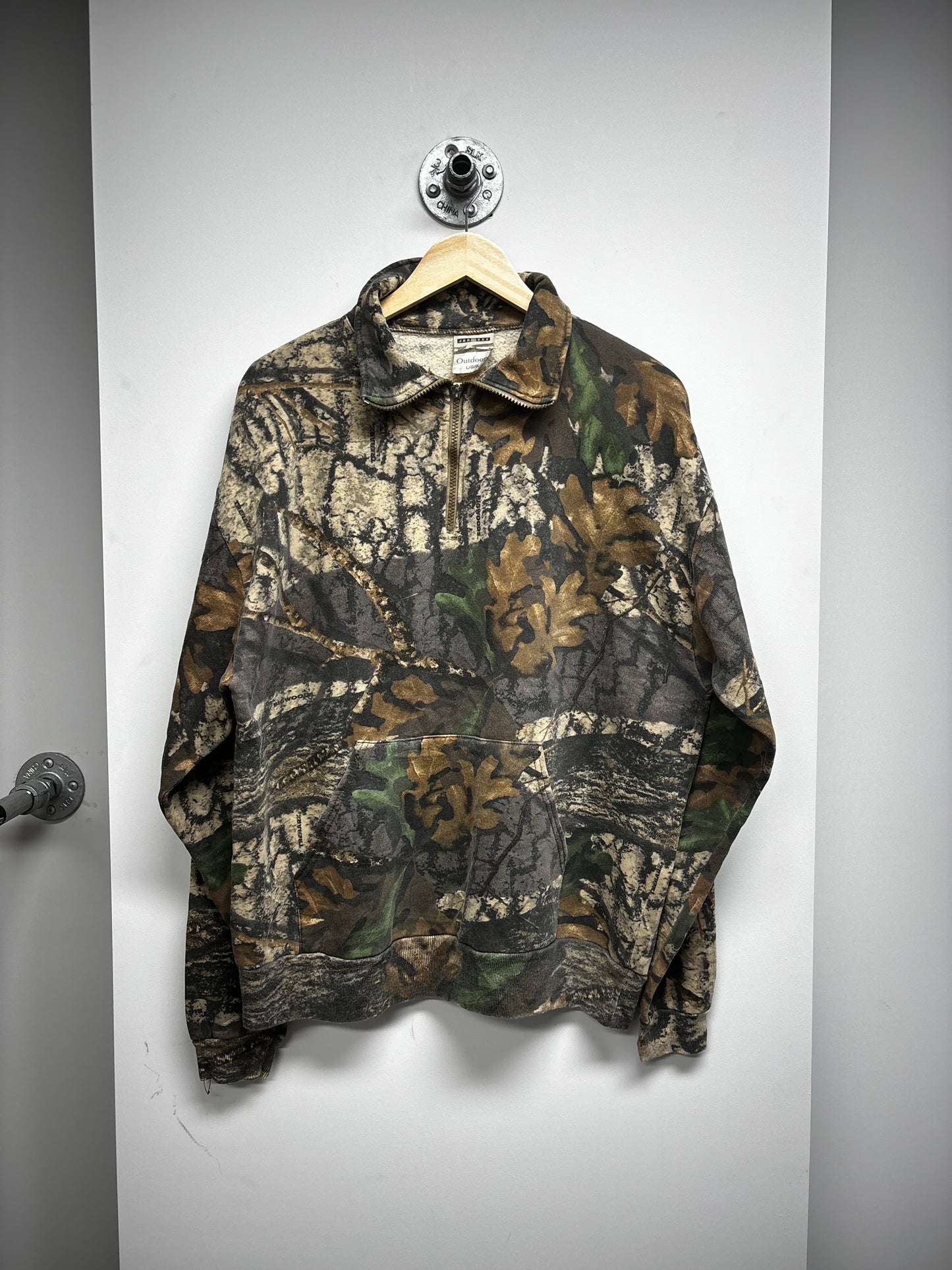 REAL TREE QUARTER ZIP JUMPER (L)