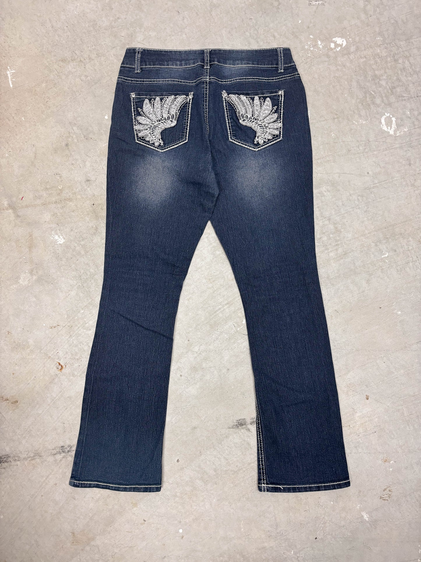 VINTAGE Y2K WOMENS DENIM JEANS (33")