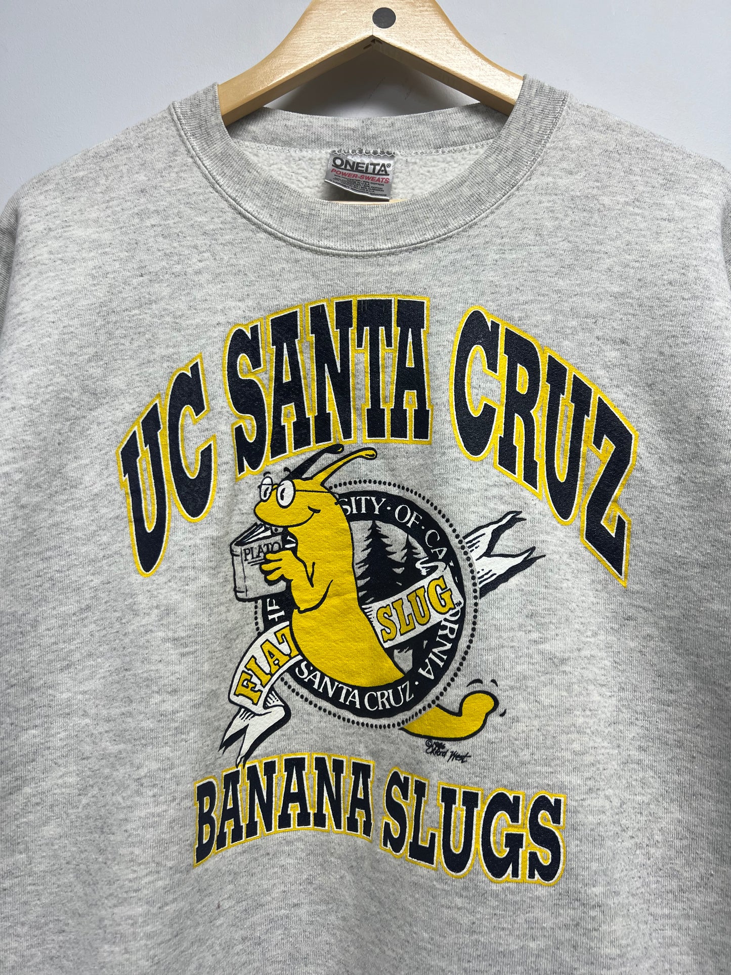 VINTAGE SANTA CRUZ BANANA SLUGS PULP FICTION CREWNECK JUMPER (XL)