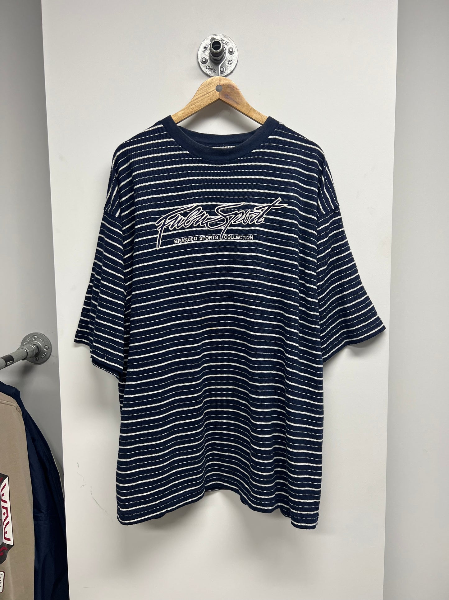 VINTAGE FUBU SPORT STRIPED TSHIRT (XXL)