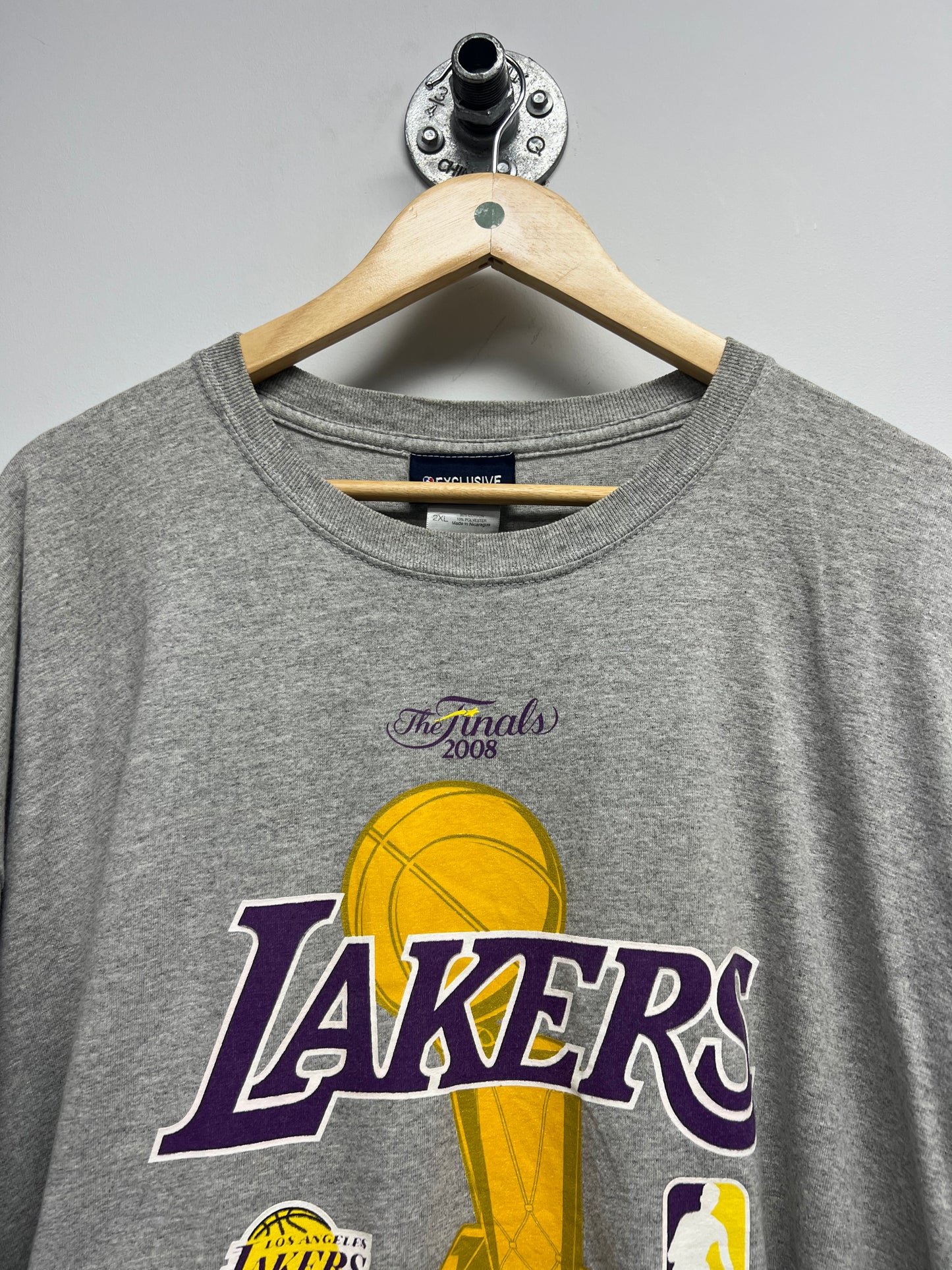 LOS ANGELES LAKERS 2008 NBA FINALS CHAMPIONS TSHIRT (2XL)