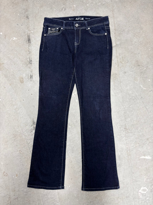 Y2K BOOTCUT LOWRISE DENIM JEANS (32")