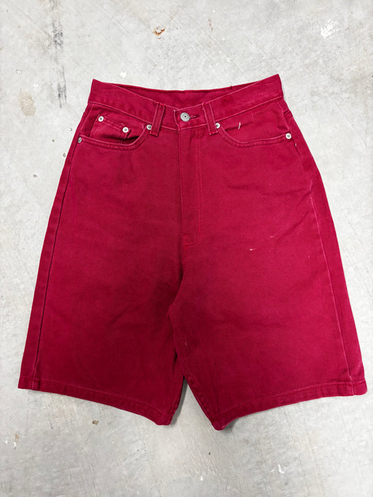 FADED GLORY RED JORTS (24")