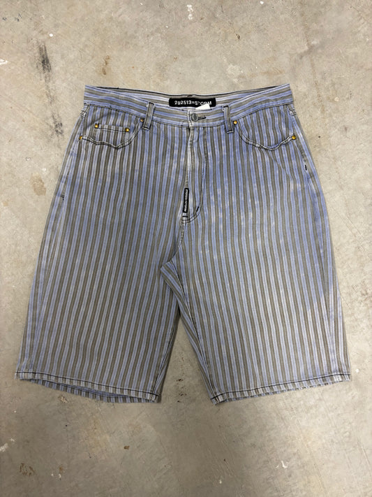 VINTAGE STORM STRIPED JORTS (34")