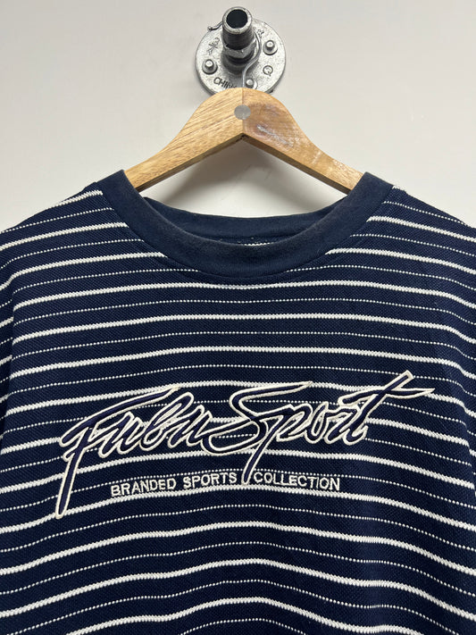 VINTAGE FUBU SPORT STRIPED TSHIRT (XXL)