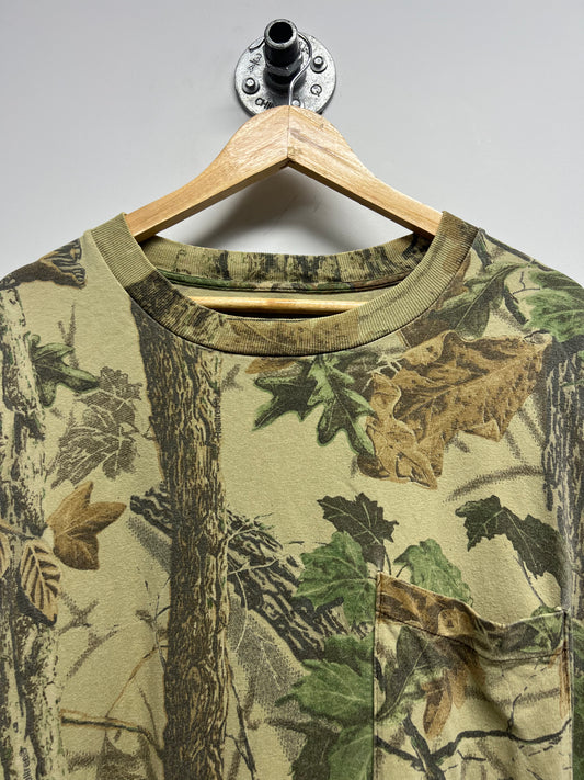 VINTAGE REAL TREE LONG SLEEVE SHIRT (L)