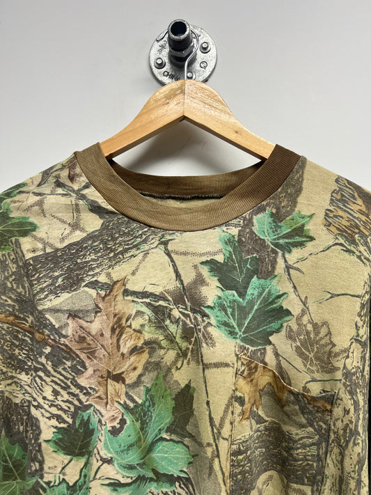 VINTAGE REAL TREE LONG SLEEVE SHIRT (M)